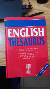 Image of ENGLISH THESAURUS